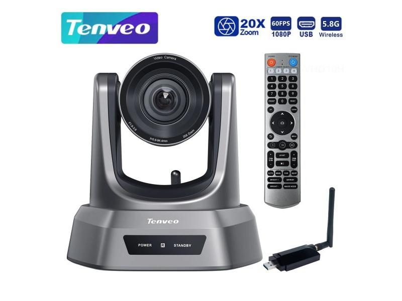 20X Optical Zoom 5.8G 1080P 60FPS Video Conference PTZ Camera Carousel 2