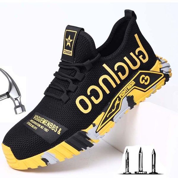 Fashion Sports Shoes Work Boots Puncture-Proof Safety Shoes Men Steel Carousel 1