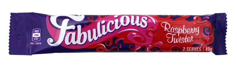 RJs Fabulicious Raspberry Twist - 40g (Box of 24) Carousel 2
