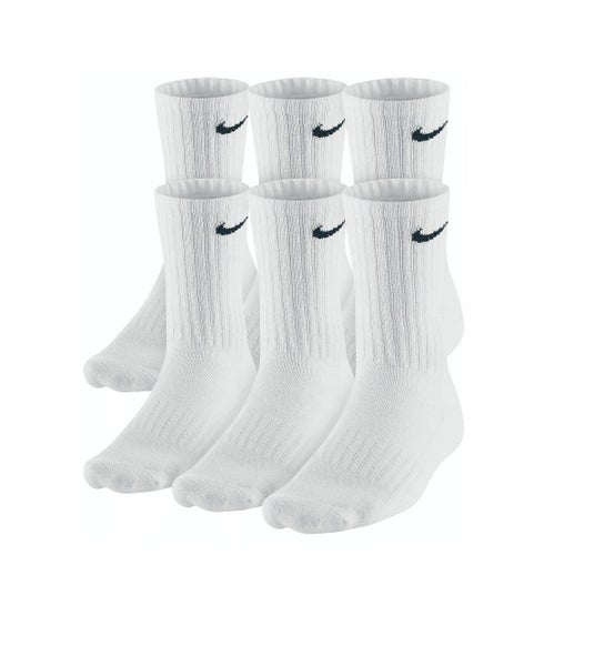 Nike Men's Cotton Cushion Crew Socks 6-Pack - White Carousel 1