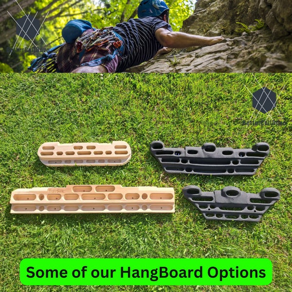Rock Climbing Hang Board - BLACK LARGE - (Hangboard, Fingerboard, Bouldering) Carousel 19