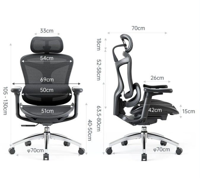 Sihoo A3 DORO C300 PRO Ergonomic Chair Light Grey Carousel 18