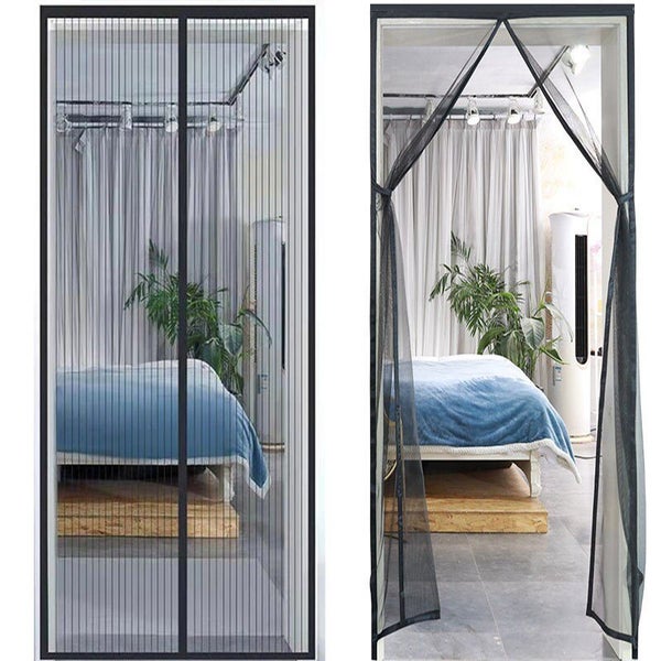 New Magnetic Screen Door | 90x205cm Fibreglass Anti-Mosquito Fly Net Mesh Carousel 1