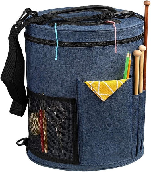 Knitting Tote Yarn Storage Bag Box Crochet Knitting Tool Yarn Handbag Organizer Carousel 1