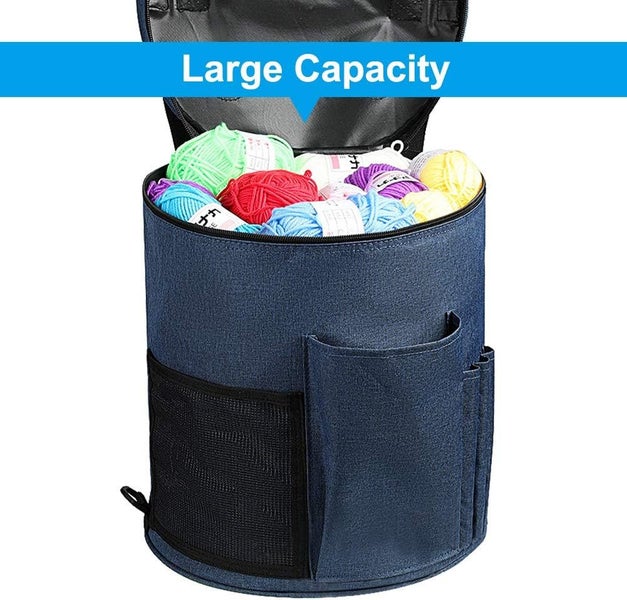 Knitting Tote Yarn Storage Bag Box Crochet Knitting Tool Yarn Handbag Organizer Carousel 2