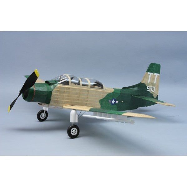 xDumas #329 Plane Kit: 30" USAF A1-E Skyraider - Rubber Powered Flying Model Carousel 1
