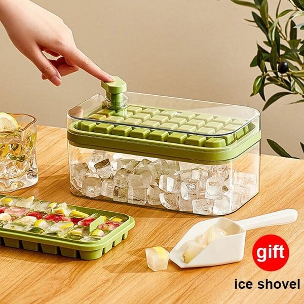 One-Button Ice Mold with Storage Box and Lid Ice Making NEW Carousel 1
