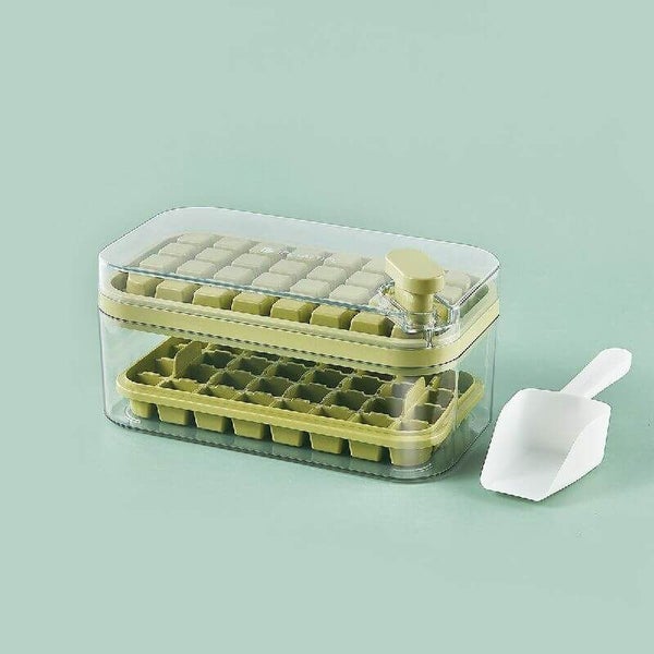 One-Button Ice Mold with Storage Box and Lid Ice Making NEW Carousel 5
