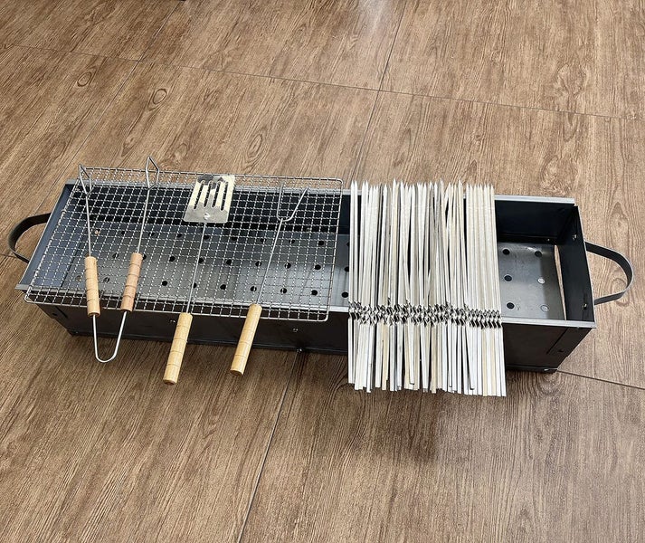 Charcoal BBQ Kebab Grill Set (80CM) Carousel 1