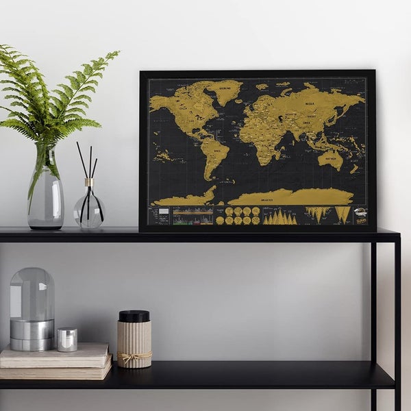 Explore the World with Travel Deluxe Scratch Map - Unique World Map Wall Art Carousel 4