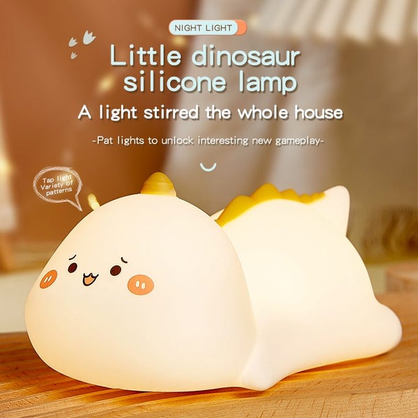 Little Dinosaur Silicone Lamp, Color Charging. Carousel 1