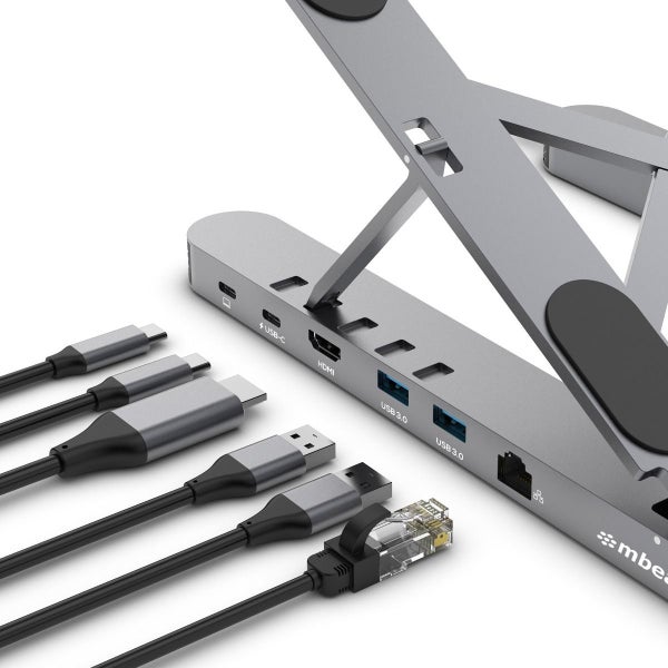 mbeat Stage P5 Portable Laptop Stand with USB-C Docking Station Carousel 2
