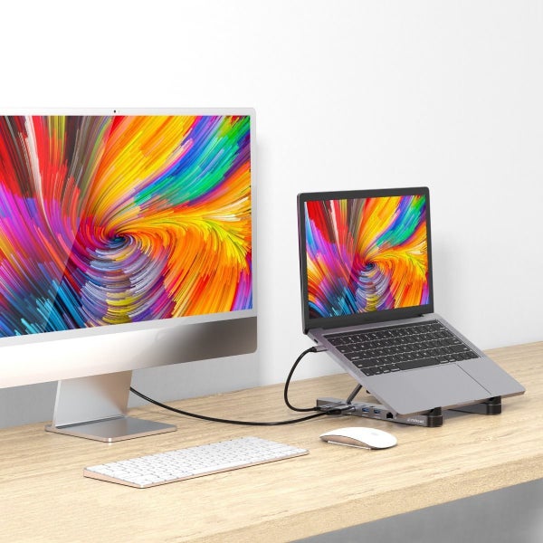 mbeat Stage P5 Portable Laptop Stand with USB-C Docking Station Carousel 5