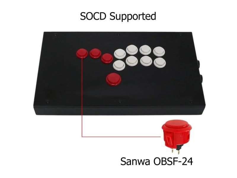RAC-J800B All Buttons Hitbox Style Arcade Joystick Fight Stick Game Controller Carousel 2