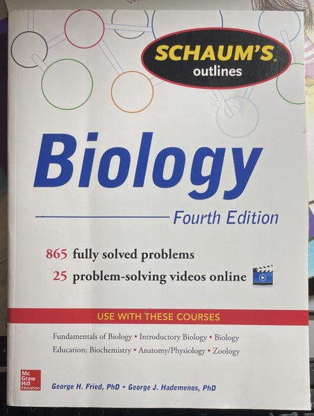 Schaum's Outline of Biology 865 Solved Problems Carousel 1
