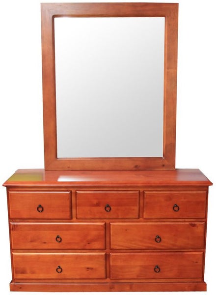 SALE! Dresser with Mirror (Solid NZ Pine)**S Limited Stock Carousel 1