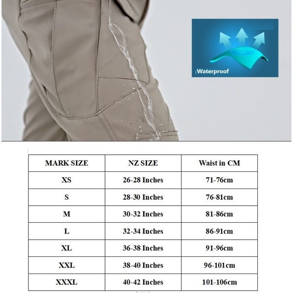Men's Tactical Pants Water Resistant Flex Ripstop Cargo Pants Lightweight Hiking Carousel 7