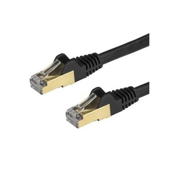 Startech 2M Black Cat6A Ethernet Cable Stp Carousel 1