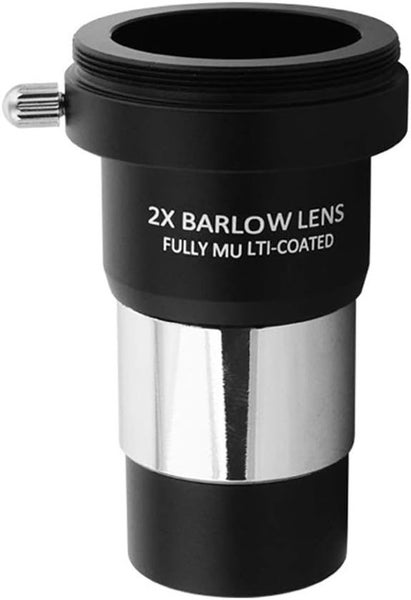 1.25'' Barlow Lens 2X with M42 Thread Camera Connect for Telescope Eyepiece Carousel 4