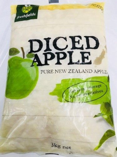 Apple Diced 3kg In Pouch Freshfields - Each Carousel 1