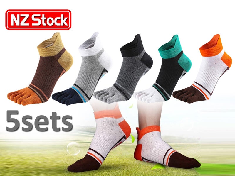 Five Finger Athletic Ankle Socks (Over Stocked) Carousel 1