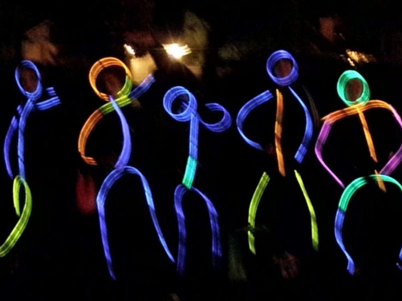 3M EL Wire Neon Glowing Light Strip for Halloween Christmas Party - Orange Carousel 5