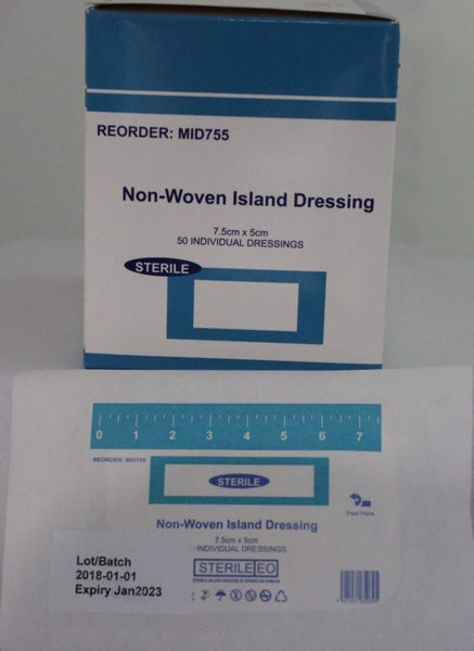 Non-Woven Island Dressing Mixed Pack 5x Small & 2x med & 2 x Large Carousel 2