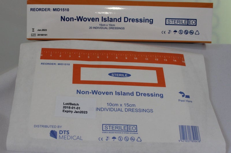 Non-Woven Island Dressing Mixed Pack 5x Small & 2x med & 2 x Large Carousel 4