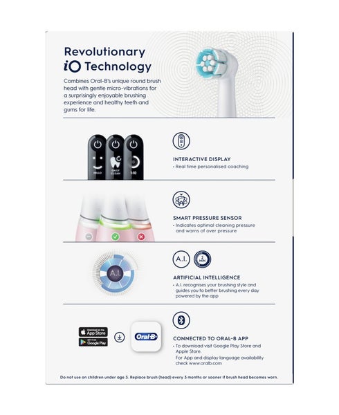 Oral-B Io6 Electric Toothbrush - Light Rose Carousel 5