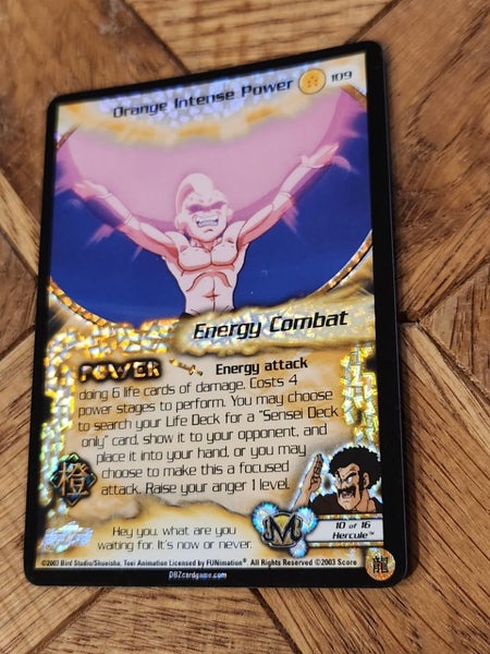 Orange Intense Power #109 - Kid Buu Saga 5-Star FOIL (Limited) Carousel 2