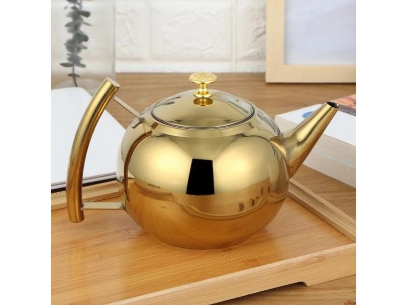304 Stainless Steel Thicker Water Kettle With Filter For Hotel Restaurant Carousel 1