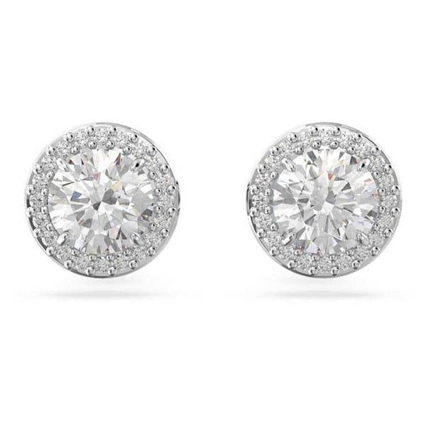 Swarovski Constella Stud Earrings Pavé w / Rhodium Plate Carousel 1