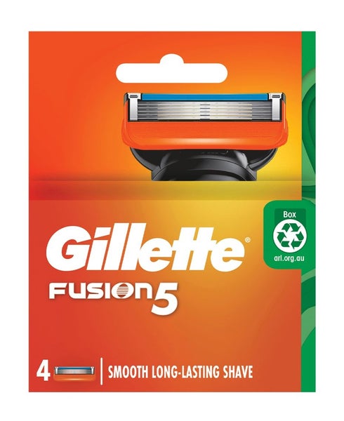 Gillette Fusion5 Razor Blades Refill 4 Pack Carousel 1