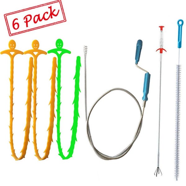 6-Pack Drain Relief Auger Cleaner Set Carousel 1