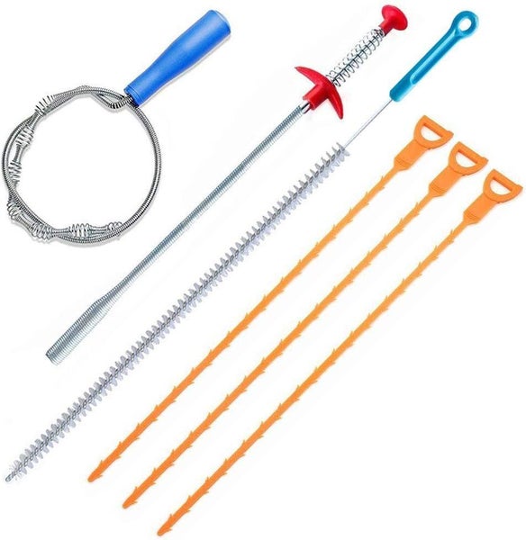 6-Pack Drain Relief Auger Cleaner Set Carousel 8