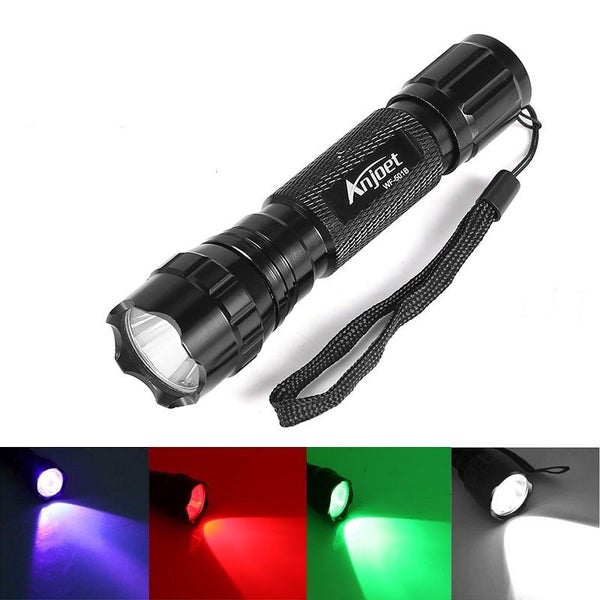 Torch Flashlight - Anjoet CREE XM-L Q5 Red, Green, Purple or T6 white Carousel 2