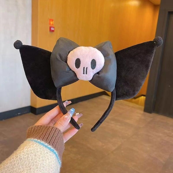 NEW Kawaii Sanrioed Kuromi Plush Hair Accessories Hairband Headband Cosplay Carousel 2