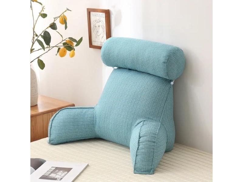Bed Rest Reading Pillow For Home Office Sofa Bedside Waist Back Support Carousel 2