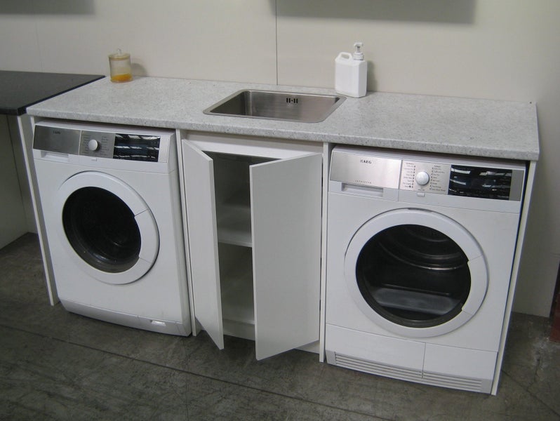 Tub unit with 1830 Benchtop for 2X Front Loaders LH or RH Carousel 2