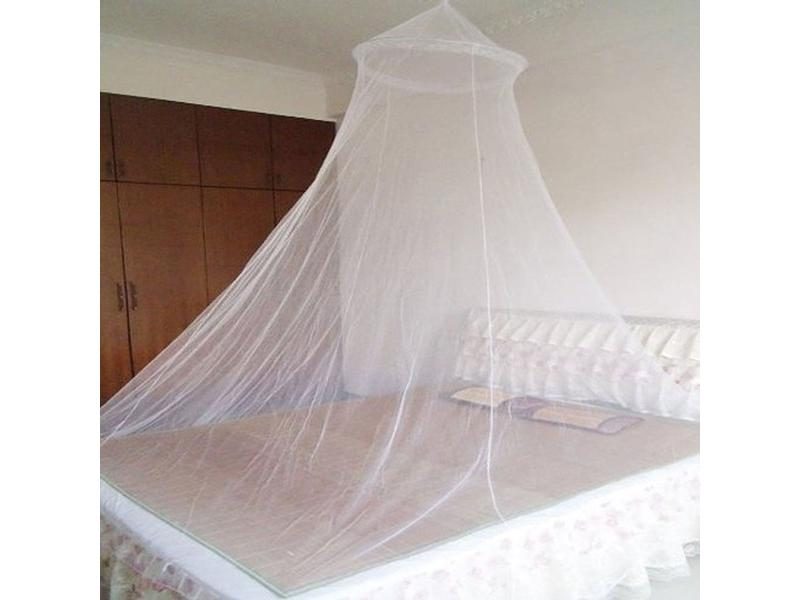Summer Round Lace Insect Bed Canopy Netting Curtain Polyester Mesh Fabric Home Carousel 1
