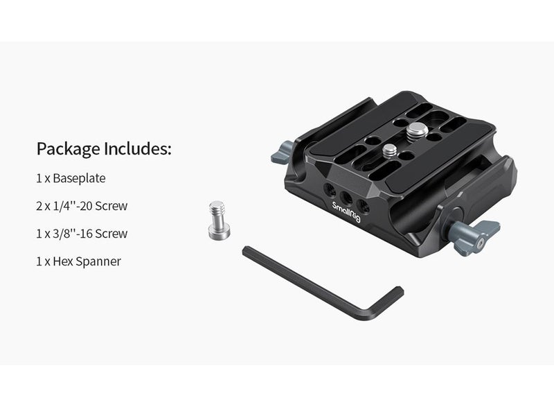SmallRig Universal LWS Baseplate with Dual 15mm Rod Clamp Carousel 19