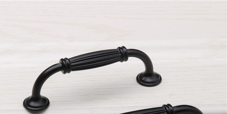 vintage black metal cupboard handle 96mm holes Carousel 2