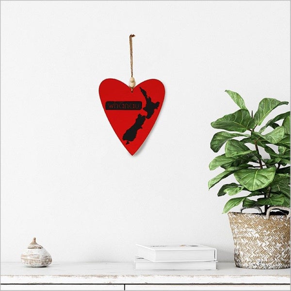 Kiwiana Wall Art - ACM Heart Whanau NZ (Black) Carousel 1