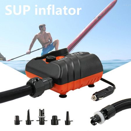 Electric SUP Air Pump Paddle Surfing Board Air Compressor Inflator Carousel 1