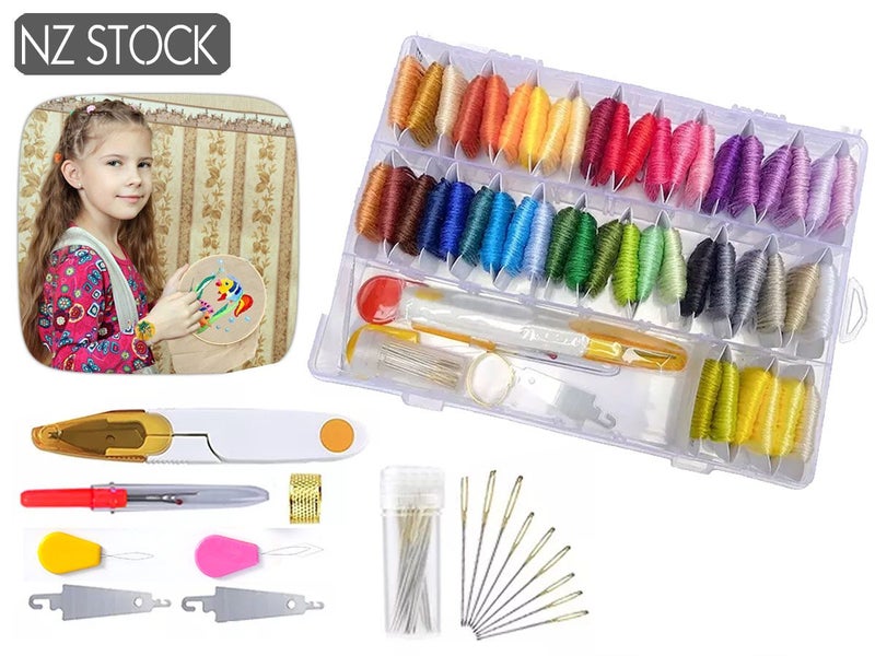 Rainbow Colour Embroidery Floss Crafts Thread NZ Clearance Carousel 1