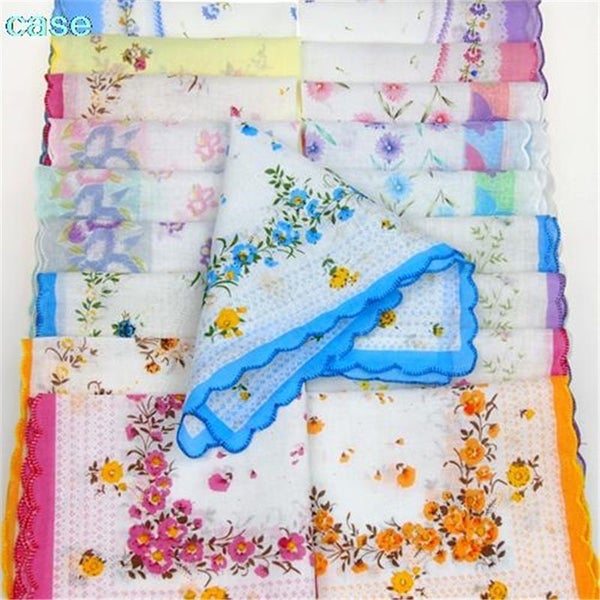 Embroidered Butterfly Lace Flower Assorted Cloth Ladies Handkerchief Fabrics Carousel 1