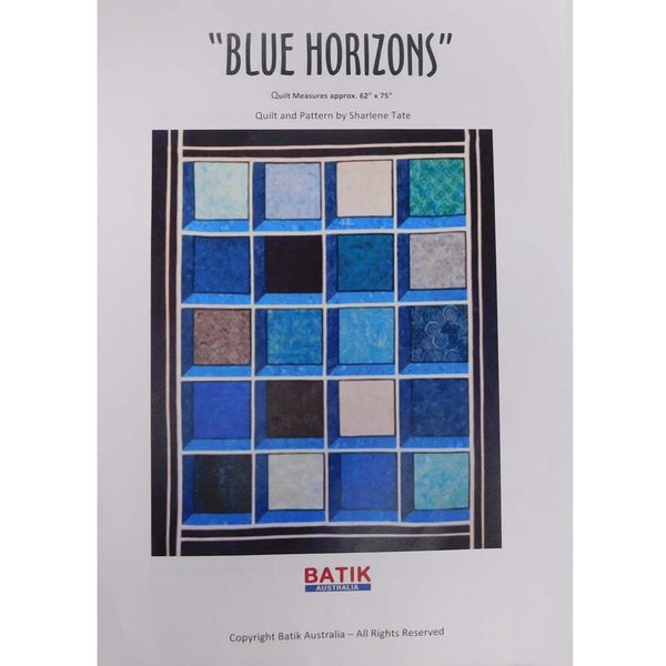 Quilting Sewing Quilt Pattern Blue Horizons Patchwork Batik Australia Carousel 1