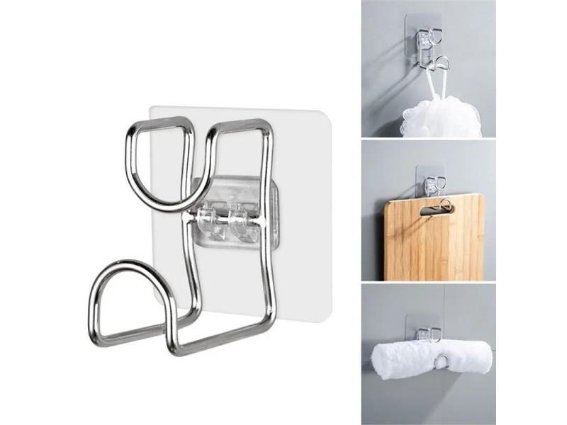 1Pcs Stainless Steel Washbasin Rack Saving Space Wall-Mounted Bathroom Basin Carousel 1