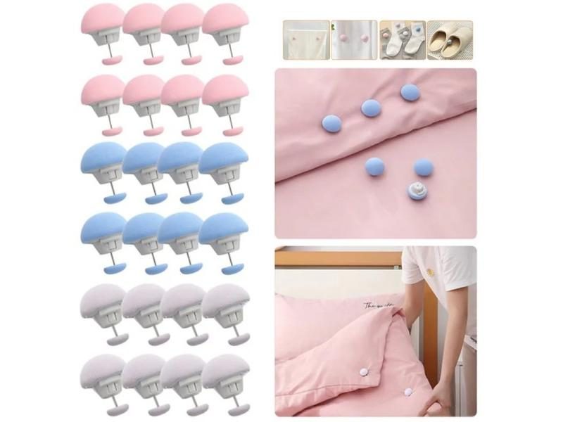 Mushroom Quilt Holder One Key Unlock Blanket Fastener Clip Carousel 2