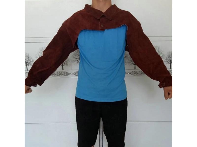 Cowhide Leather Shoulder Sleeve Guard Welder Apron For Argon Arc Welding Carousel 1